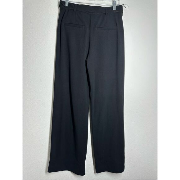 Comma, Black Straight Leg Viscose Blend Women’s Pants Trousers Belted Size 8 EUC - Picture 4 of 16